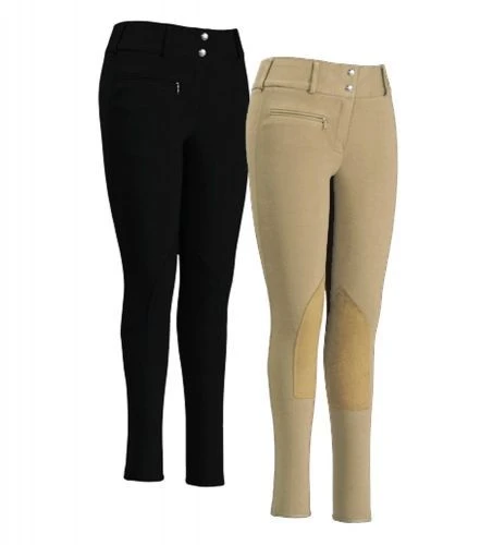 TuffRider Women's Cotton Low Rise Wide Waistband Breech 3 TuffRider Women's Cotton Low Rise Wide Waistband Breech