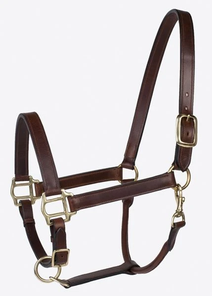 Millstone Leather Halter With Brass Hardware 3 Millstone Leather Halter With Brass Hardware