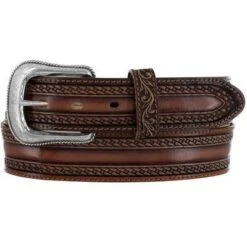 Tony Lama Wild Bill Floral Tooled Belt -Amigo Sales Store 42514