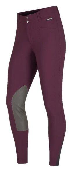 Kerrits® Crossover II Knee Patch Breeches -Amigo Sales Store 50405 crossoveriikneepatchbreech raisin 03 1