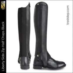Tredstep Liberty Side Zip Half Chap Black