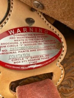 Circle Y Star Gazer Show Saddle 16" Full -Amigo Sales Store img 1887 1