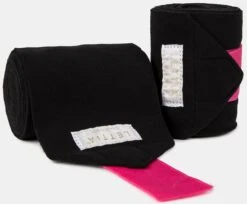 NEW! LÉTTIA Collection ICE Black & Pink Polo Wraps
