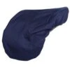 LÉTTIA Collection Navy W/ Grey Trim Fleece Lined Dressage Saddle Cover
