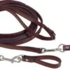 Tory Leather 5/8" Leather Draw Reins With Snaps & Girth Loops