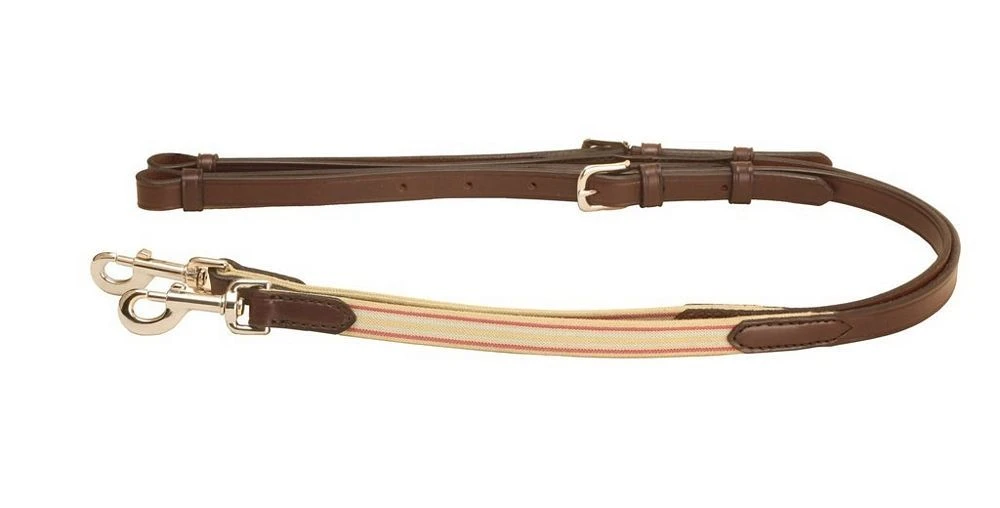 Tory Leather 3/4" Adjustable Side Reins - Elastic & Tongue Buckle 3 Tory Leather 3/4" Adjustable Side Reins - Elastic & Tongue Buckle